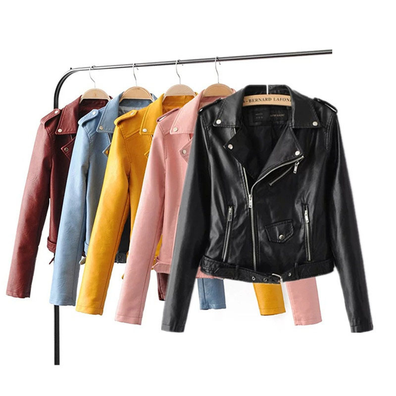 2020 autumn and winter women's clothing coat Korean version of the Korean version of women's leather jacket fashion women's clothing wholesale